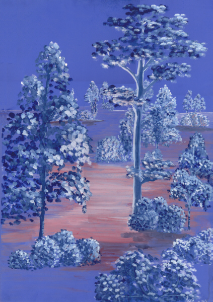 "Blaue Baeume" © Josi Bennöhr