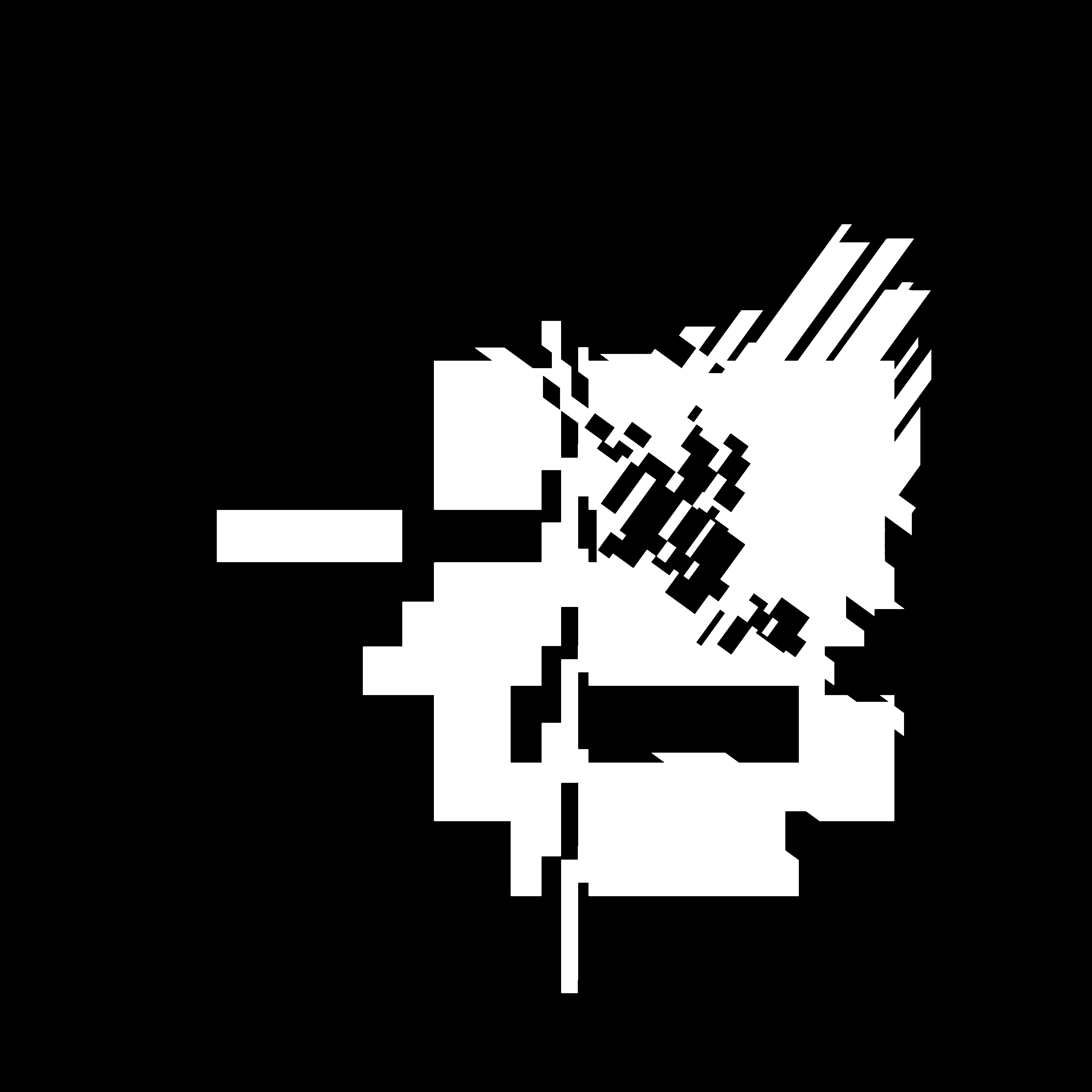 "Quadrat Streifen ws" © Josi Bennöhr