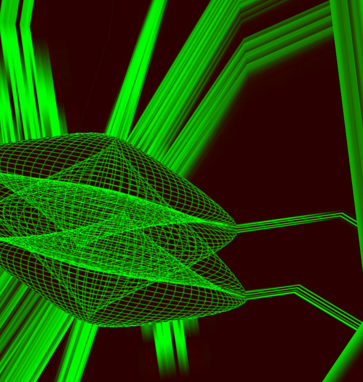 "Kokon grün"  ©2013 Josi Bennöhr, Computergrafik 2014