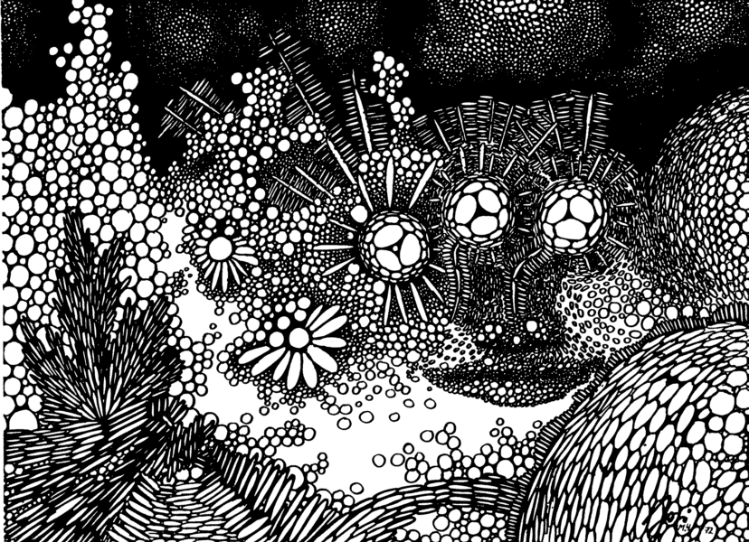 "Blasengesichter" ©1972 Josi